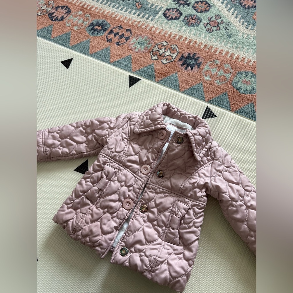 Maya Ray|Baby girl,toddler Quilted Pink Jacket•••blush rose,size 2T SUPER COZY - Picture 5 of 10